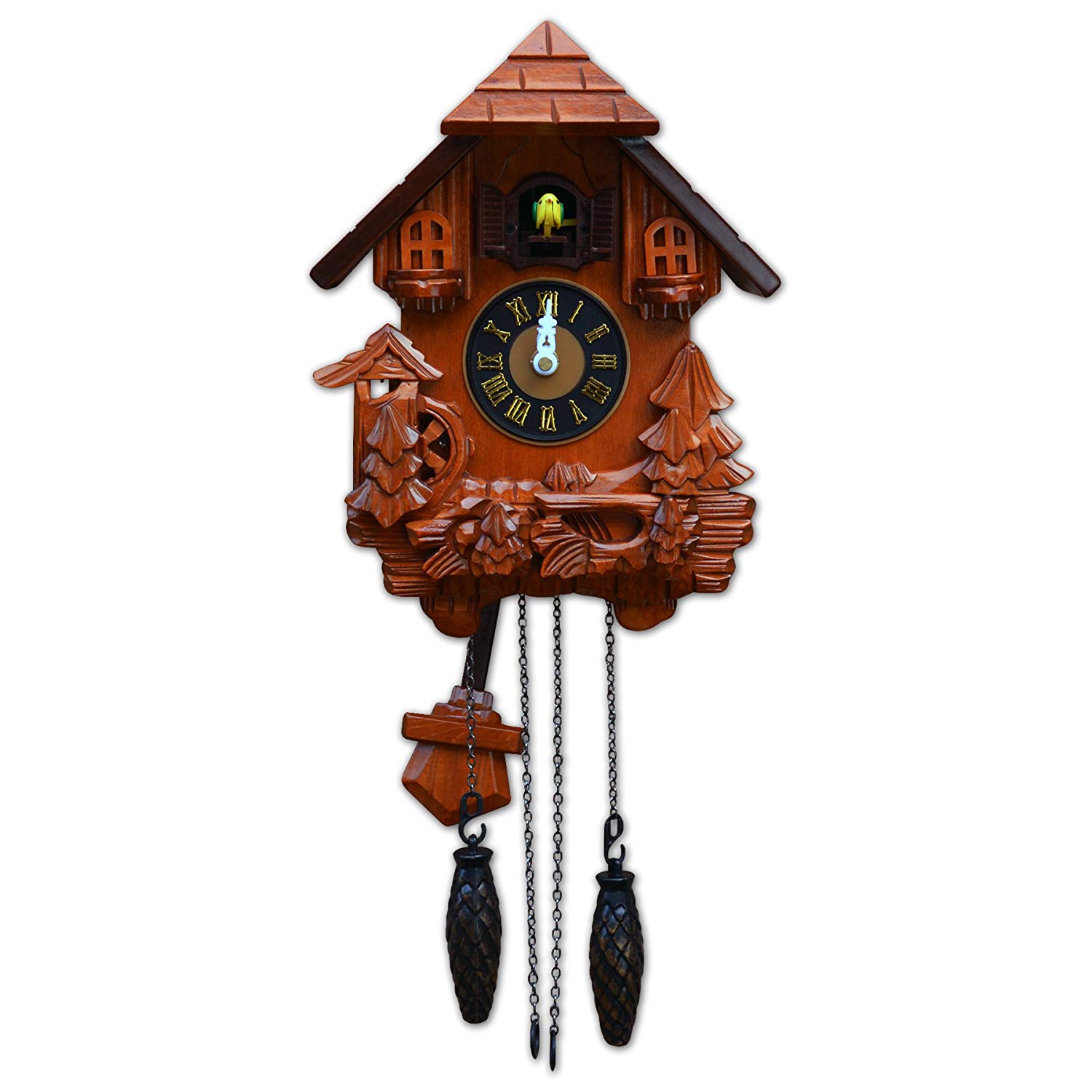 TransSino Treasures 17 inch Black Forest Quartz Cuckoo Clock with Bird Chimes The Hour.jpg  by TransSinoTreasures
