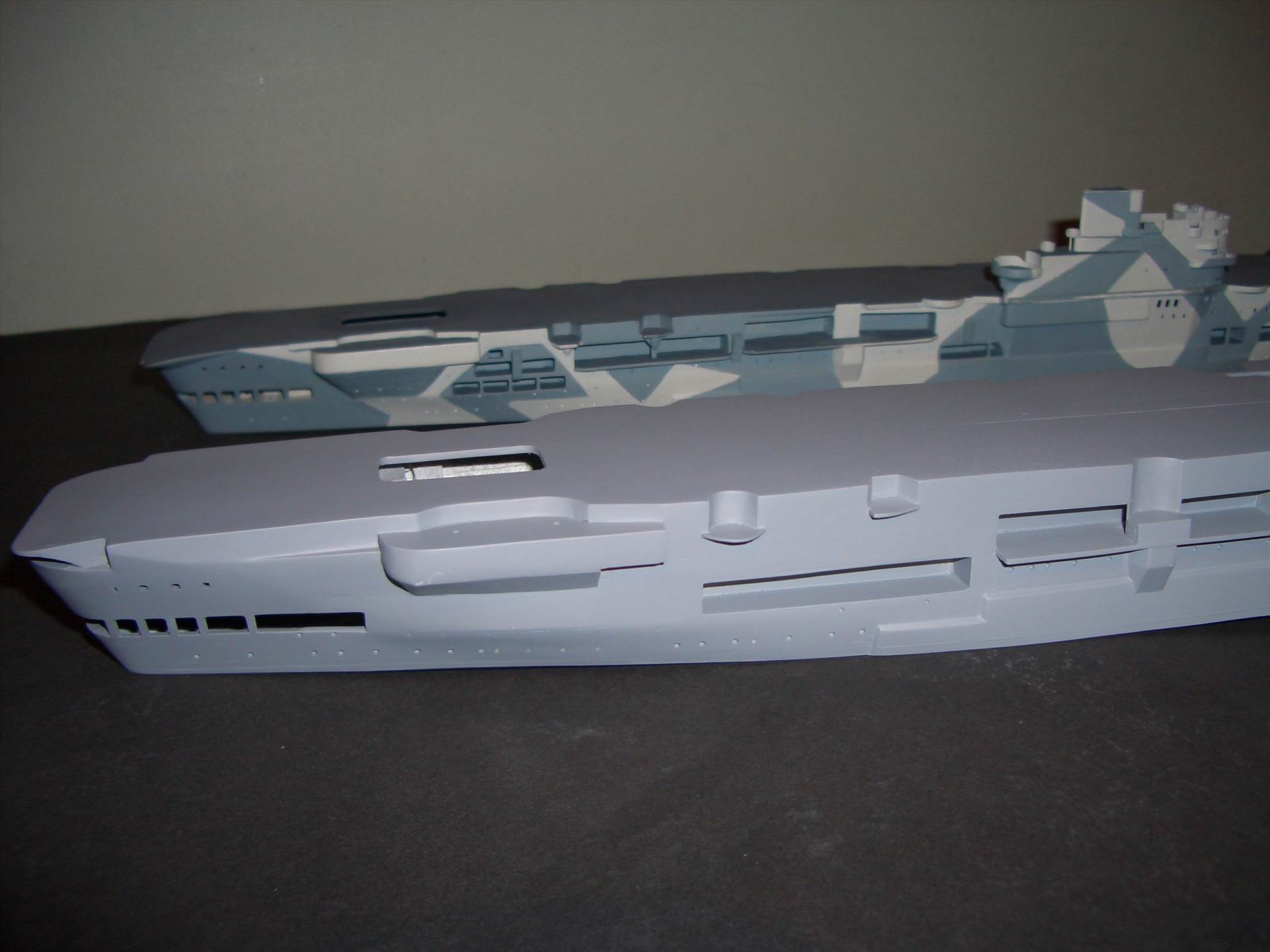 1/400 HMS Indomitable, I/400 HMS Illustrious - Work in Progress