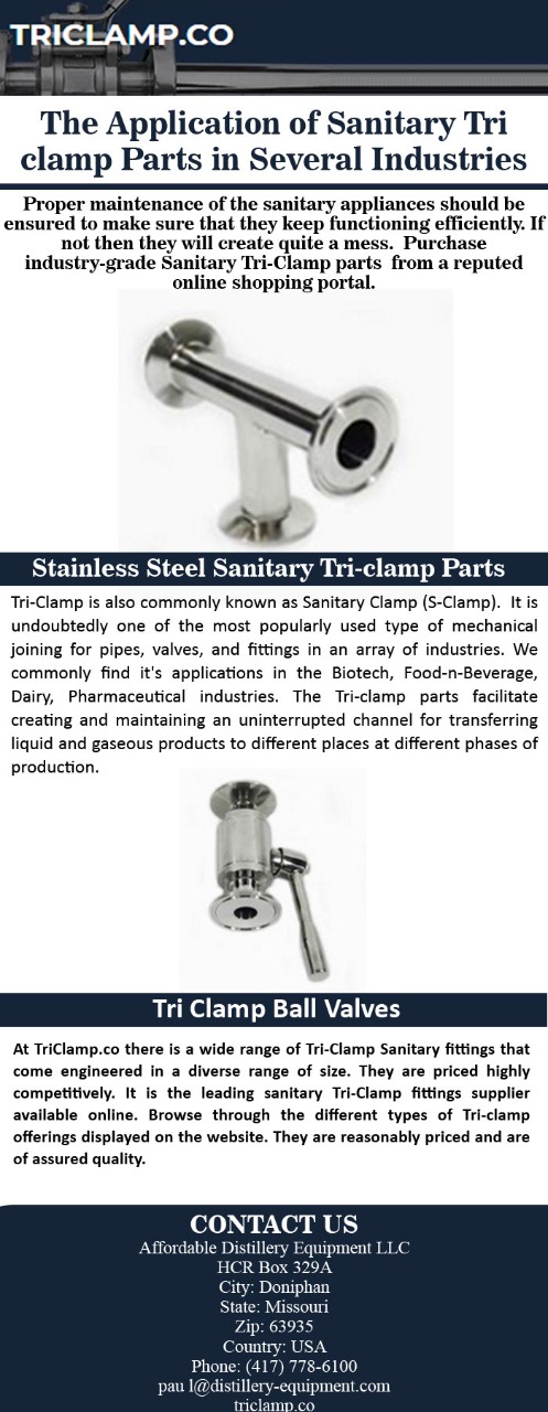 The Application of Sanitary Tri clamp Parts in Several Industries.jpg  by Triclamp