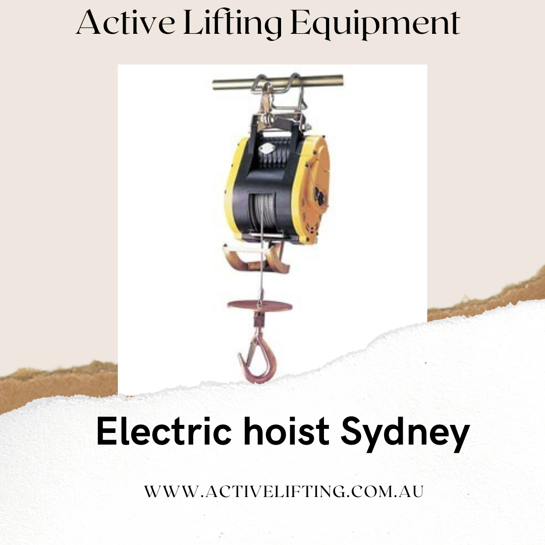 Electric hoist Sydney.png  by activeliftingequipment