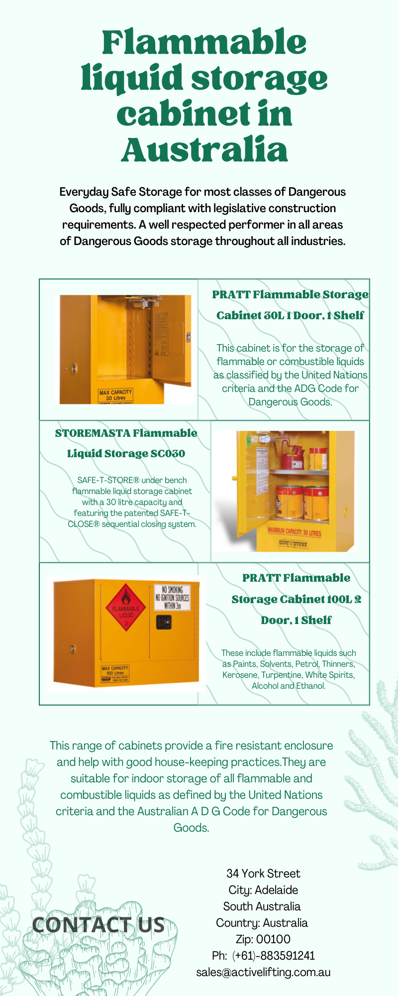 Flammable liquid storage cabinet in Australia.png  by activeliftingequipment