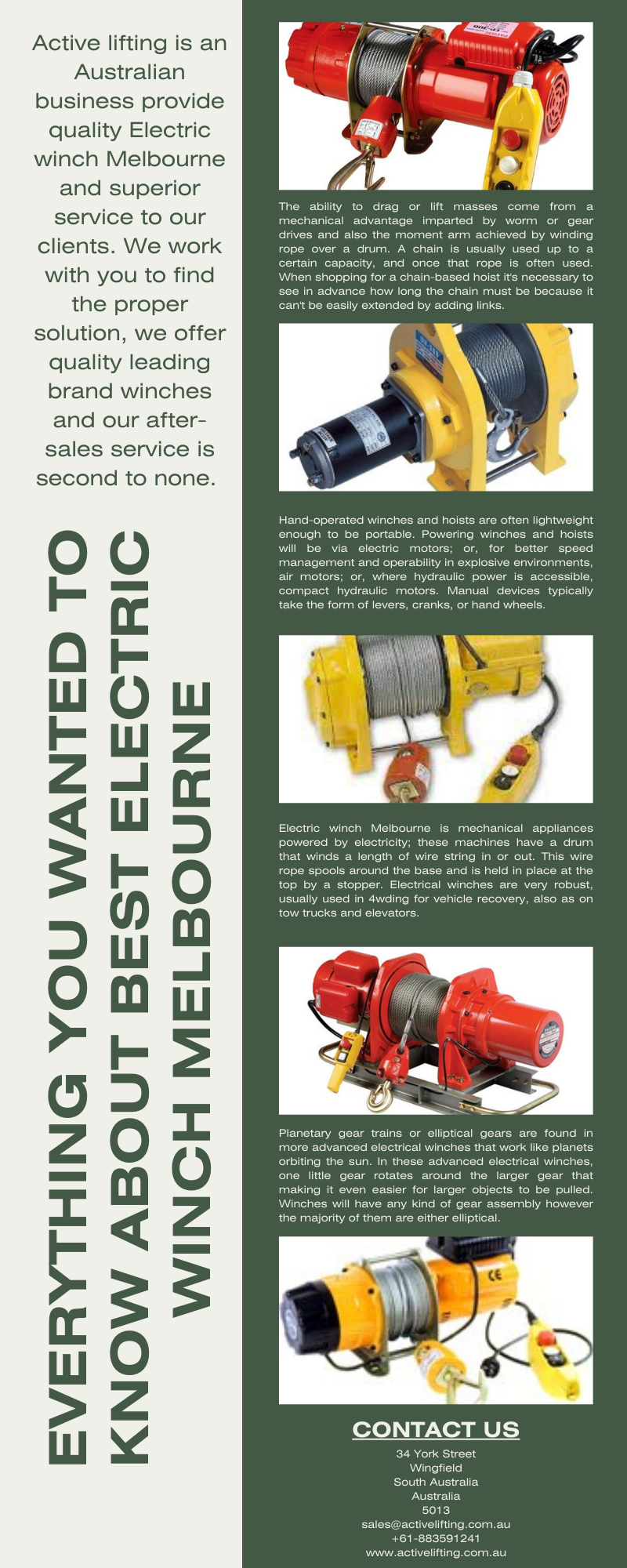 Everything You Wanted To Know About Best Electric Winch Melbourne.png  by activeliftingequipment