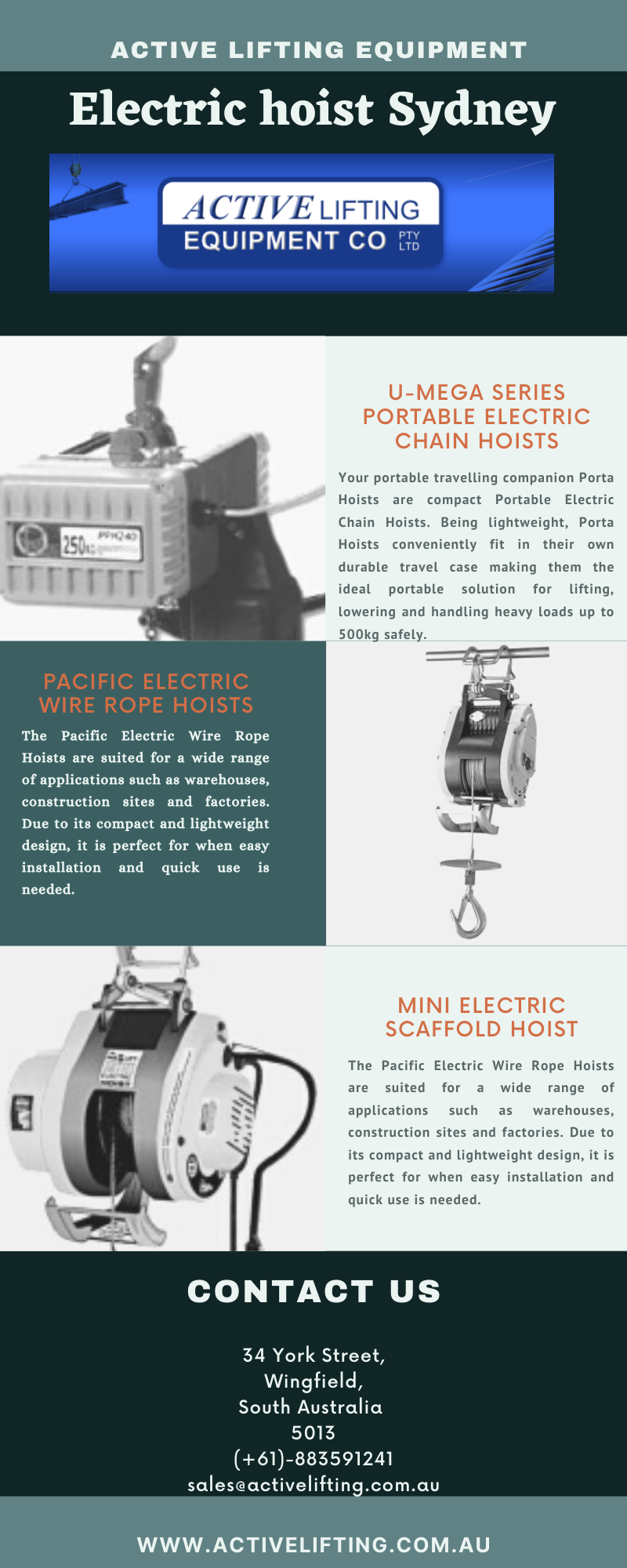 Electric hoist Sydney .png  by activeliftingequipment