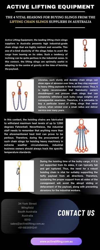 The 4 vital reasons for buying slings from the lifting chain slings suppliers in Australia.png by activeliftingequipment