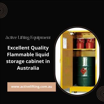 Excellent Quality Flammable liquid storage cabinet in Australia.png by activeliftingequipment