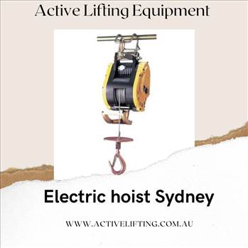 Electric hoist Sydney.png by activeliftingequipment