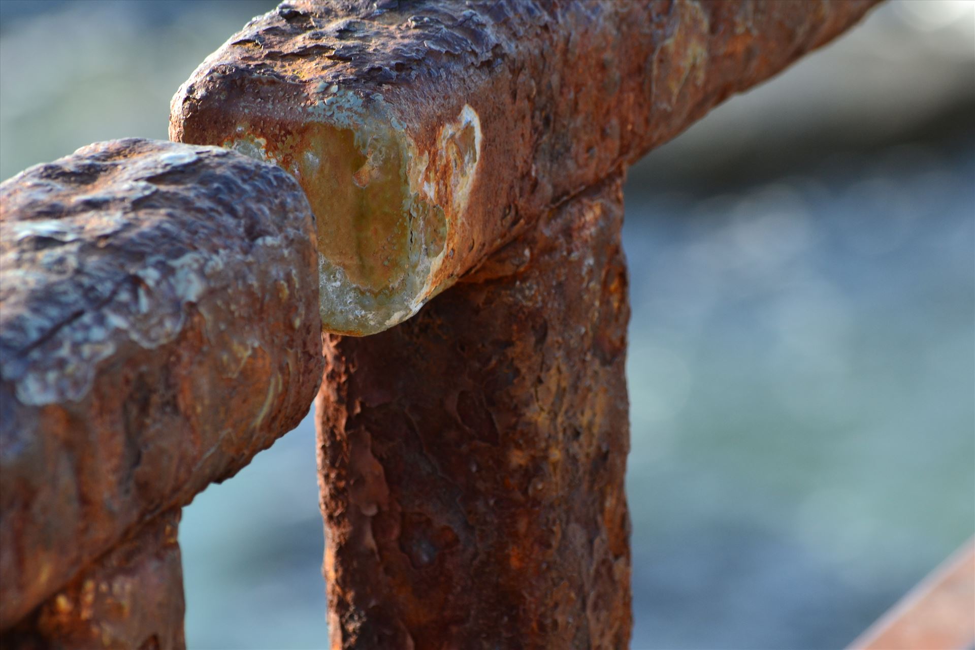 Rust Age.JPG Metal exposed to the salty air.  This hand rail just captivated my eye. by 405Exposure