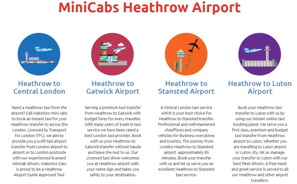 Heathrow Airport Taxi Service.JPG  by Waterloocars Airport Transfers London