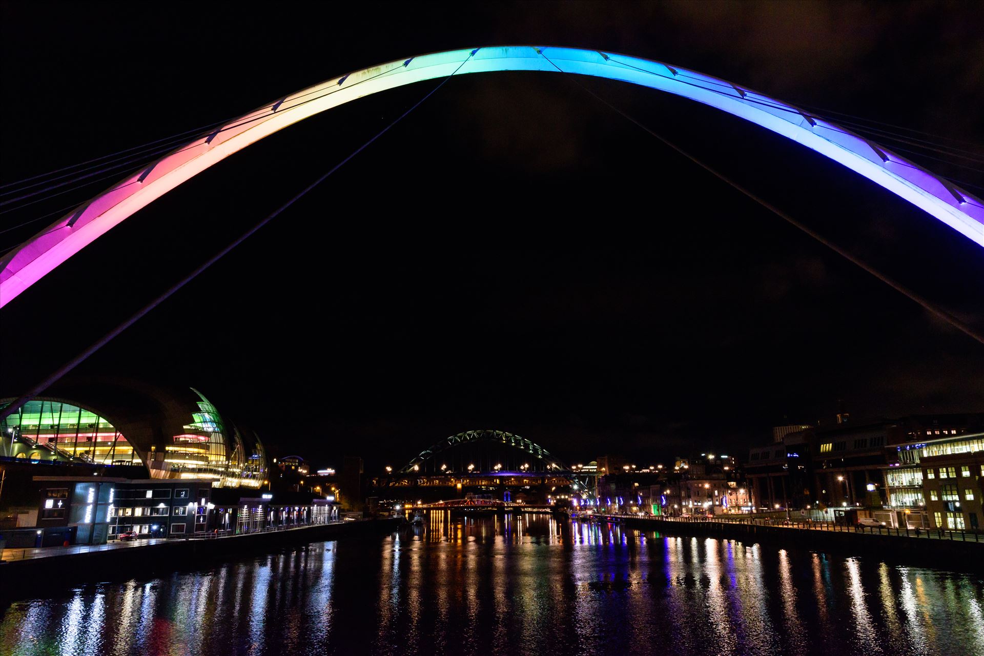 'Rainbow Bridge; , Newcastle Quayside  by Graham Dobson Photography