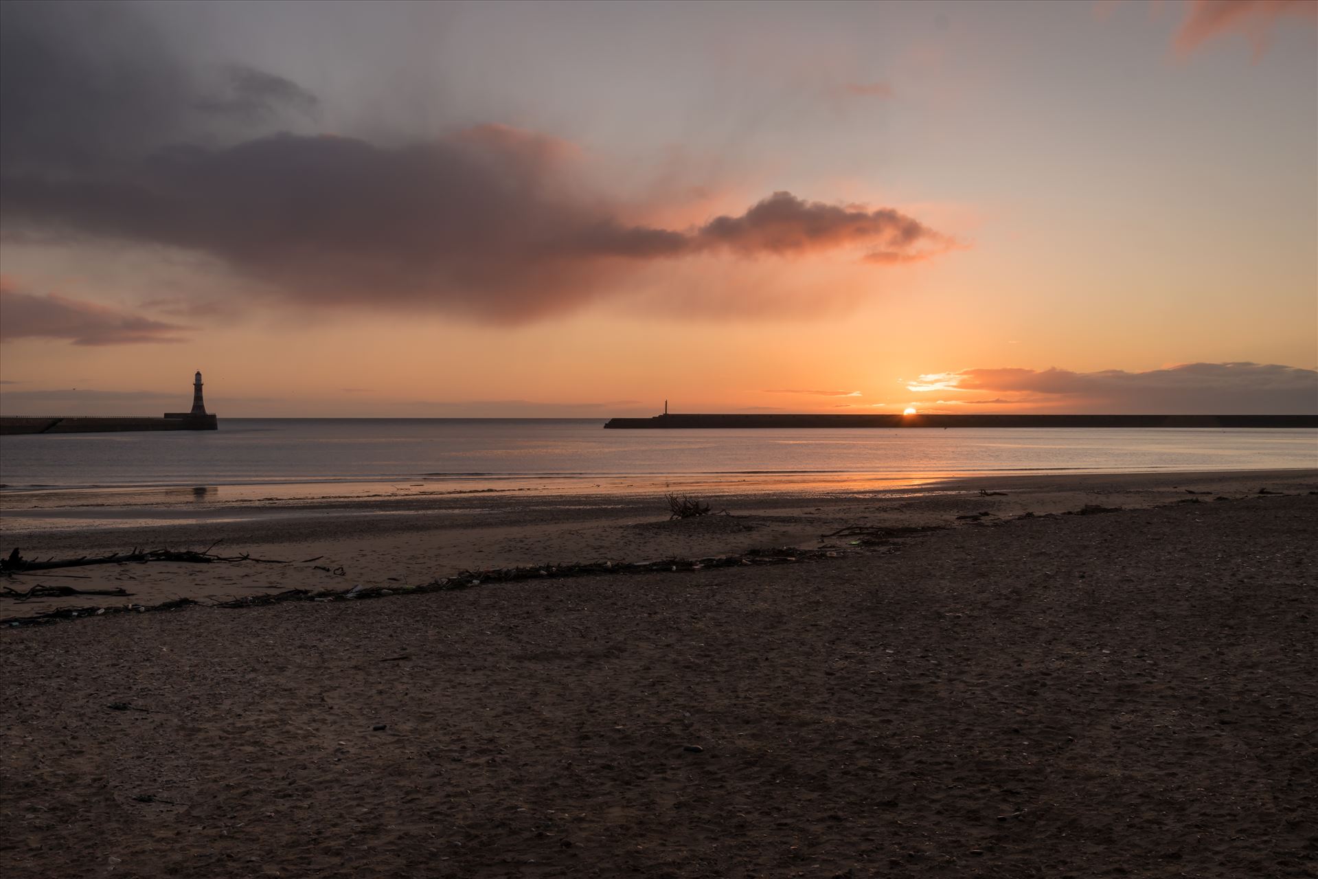 Sunrise at Roker, Sunderland  by Graham Dobson Photography