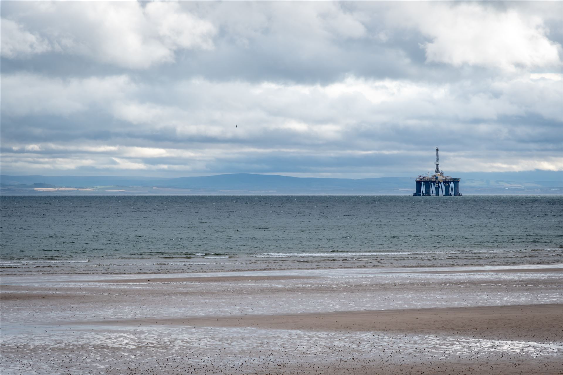 Oil Drilling rig, off Leven Bay, Scotland  by Graham Dobson Photography