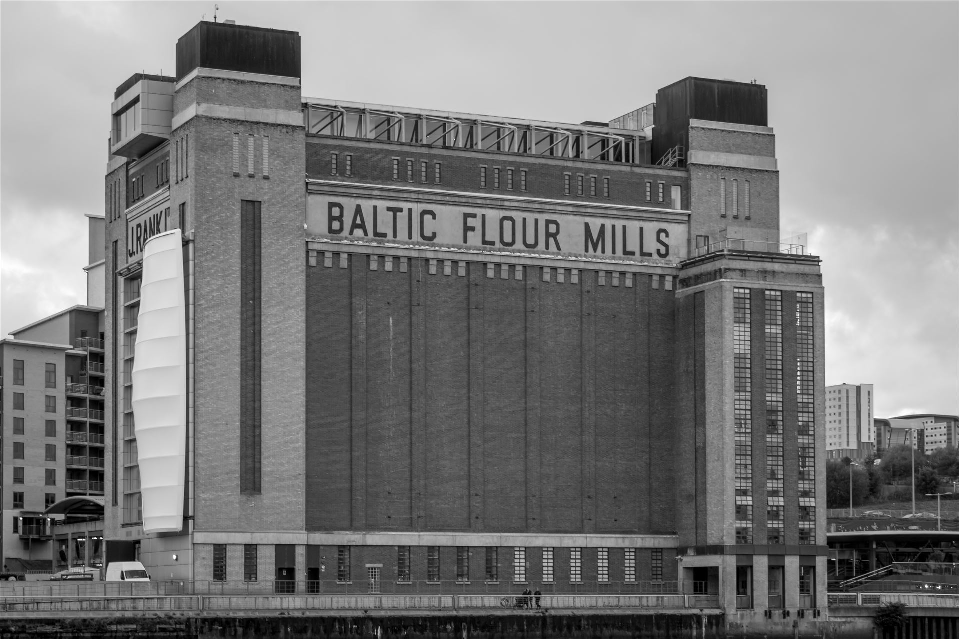 The Baltic, Gateshead Quayside Housed in the Landmark, J R Rank Flour Mill building, its a major International centre for contemporary art. 2,600 square metres of art space, and boasts a rooftop restaurant with magnificent view of the River Tyne and Quayside. by Graham Dobson Photography