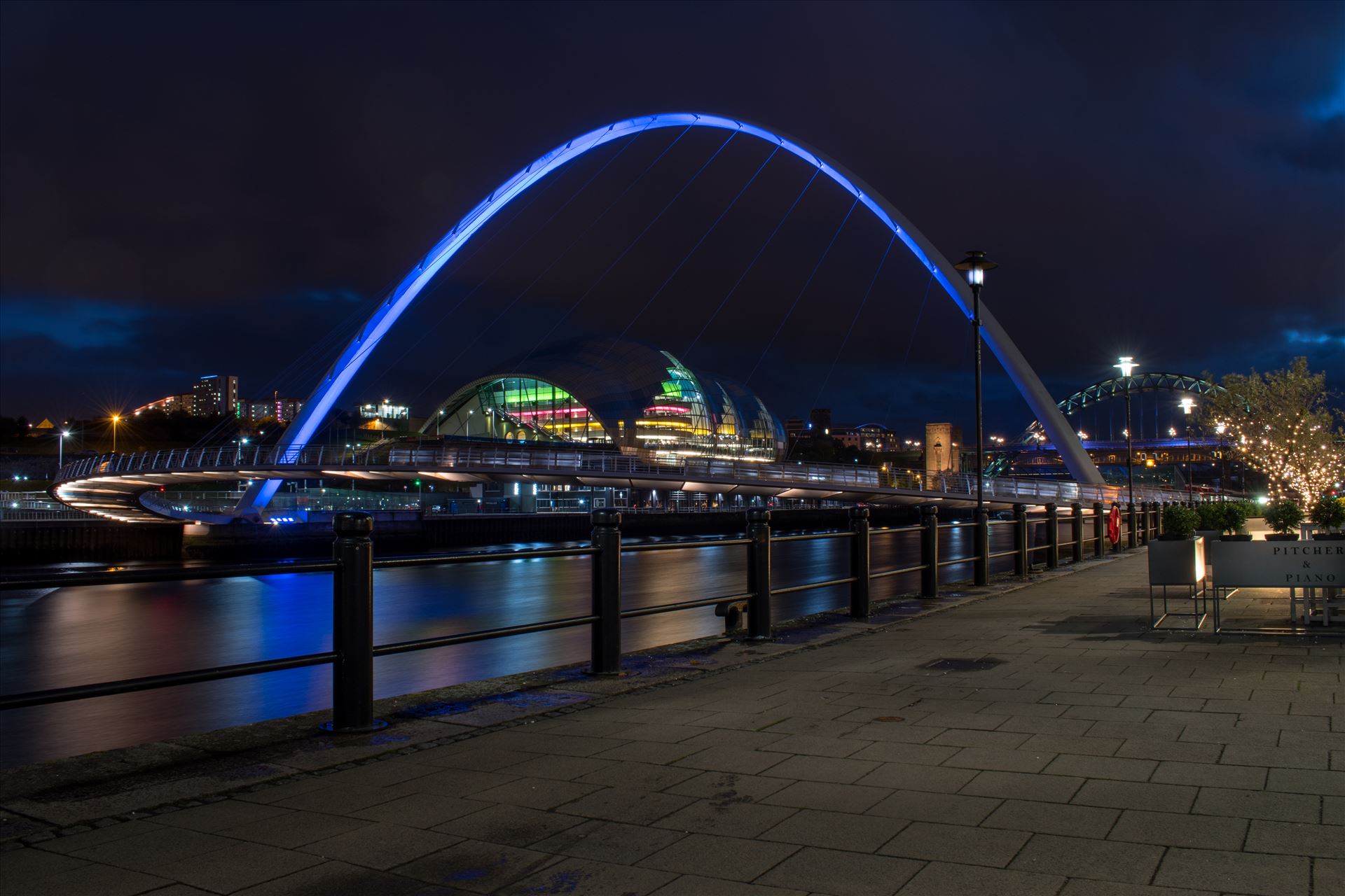 The Millennium Bridge, Newcastle Quayside  by Graham Dobson Photography