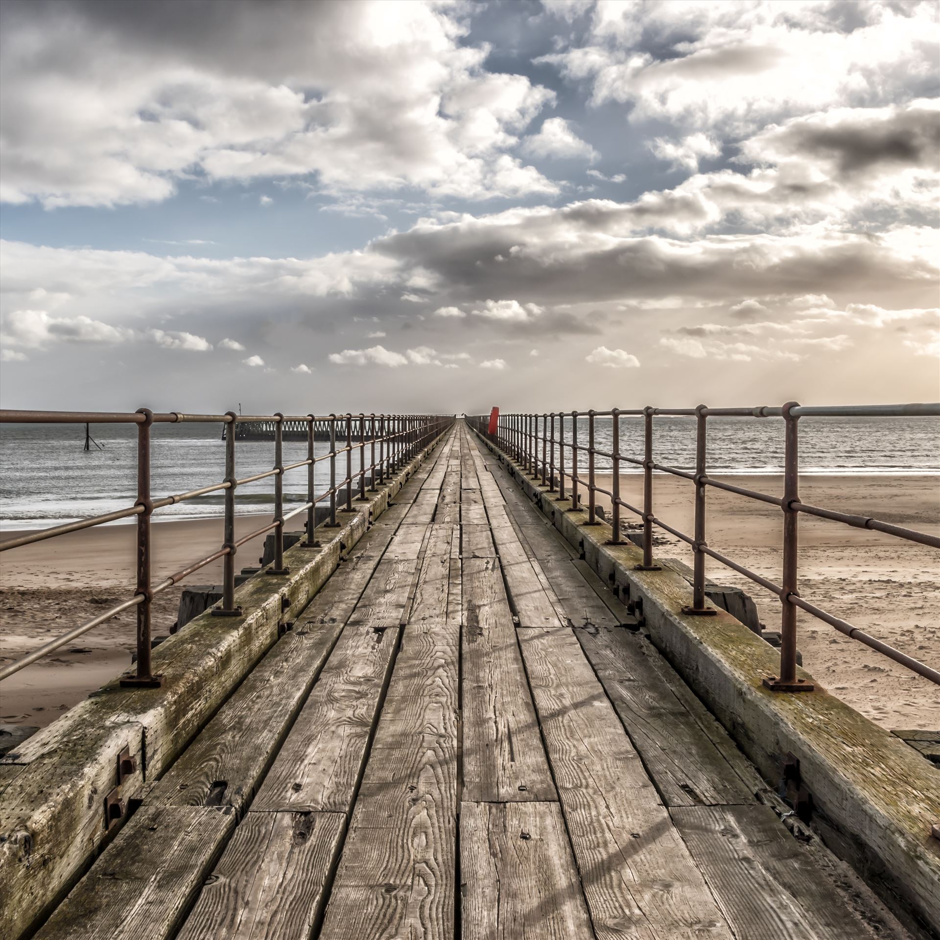 Blyth Pier, Northumberland in colour Also available in Black and White. by Graham Dobson Photography