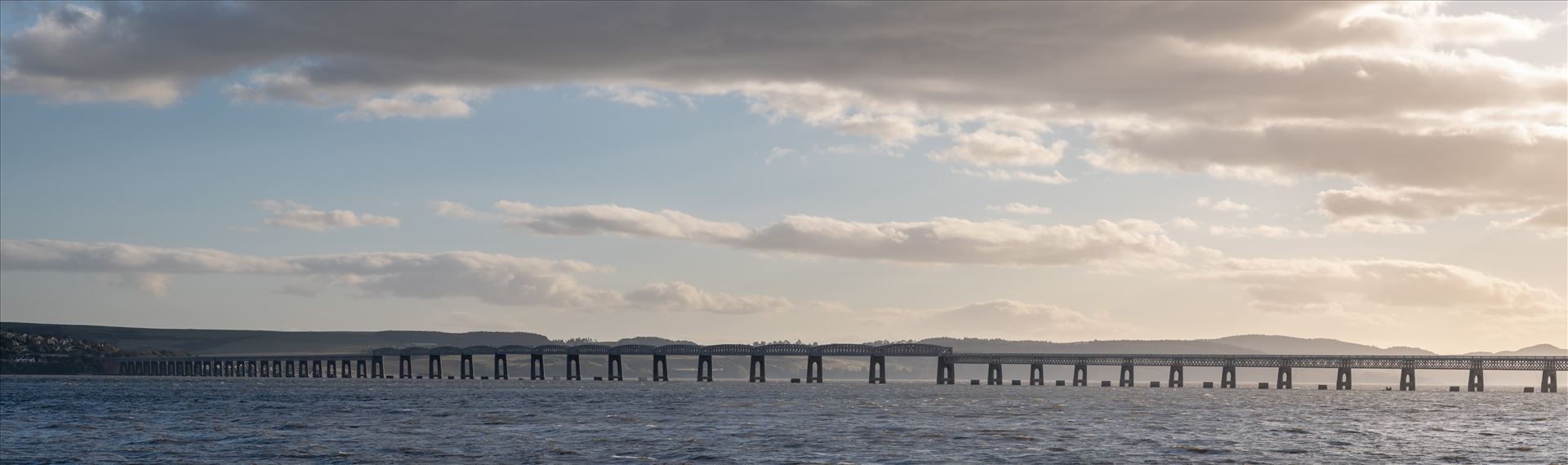 Panoramic of Tay Rail Bridge, Dundee, Scotland.  by Graham Dobson Photography