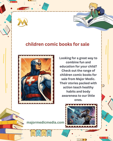 children comic books for sale Looking for a great way to combine fun and education for your child? Check out the range of children comic books for sale from Major Medic. For more visit: https://majormedicmedia.com/children-comic-books-for-sale-top-art-packed-health-comics-kids-cant-pu by Majormedicmedia