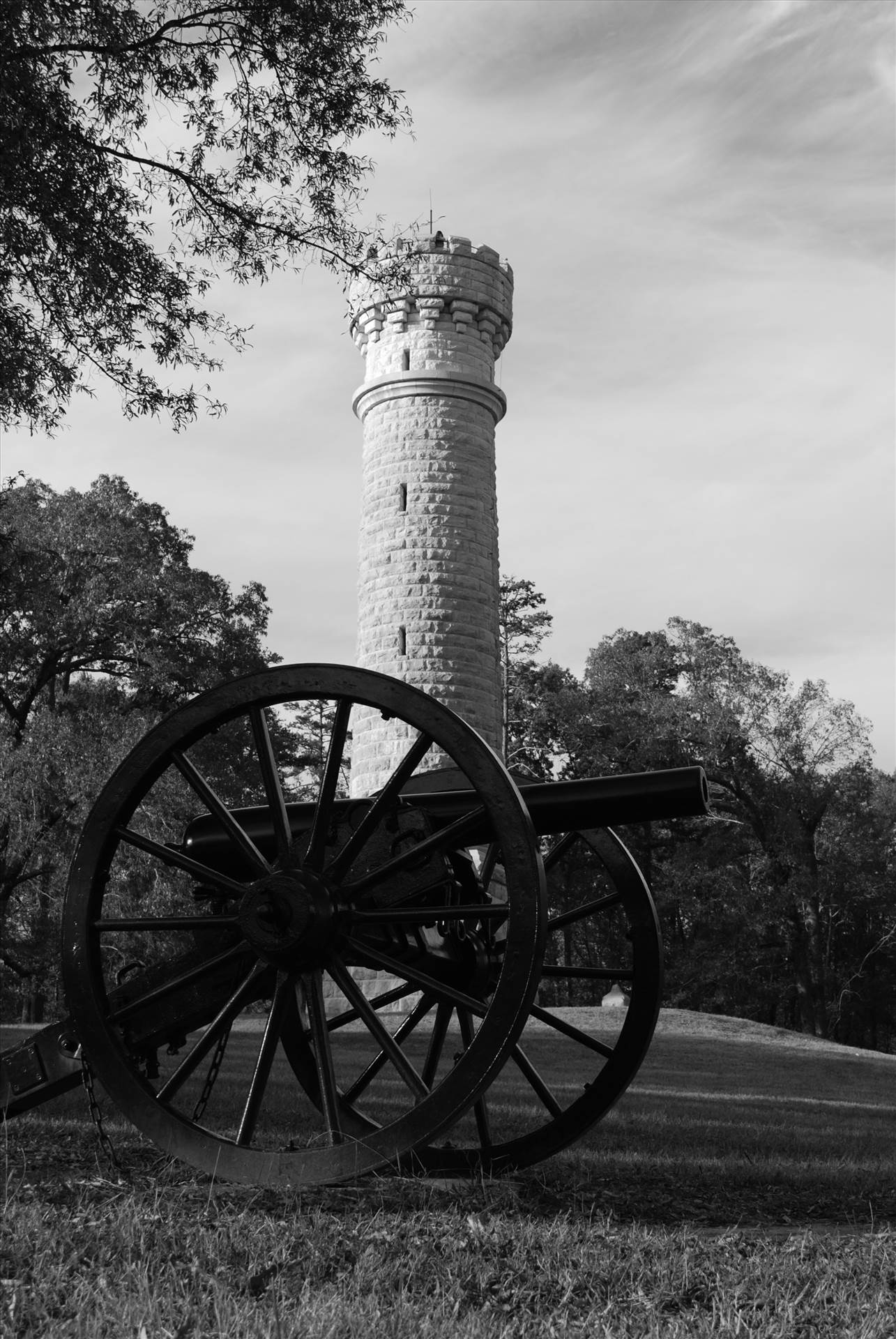 The Tower View of the tower in the Chickamauga Civil War Battlefield National Park in Georgia, USA by lwmcclure3
