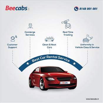 Ride Safe and Hassle-free Cab Services - Enjoy a hassle-free booking, 24*7 Customer Support, Concierge Services, Clean and Neat Cabs, On time services, Real Time Tracking, Uniformity in Vehicle class services and traveling experience at #Beecabs Car Renta
