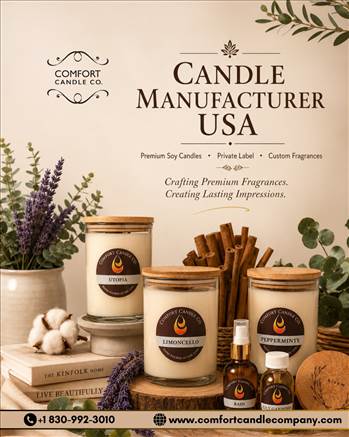 candle manufacturer usa by Comfortcandlecompany