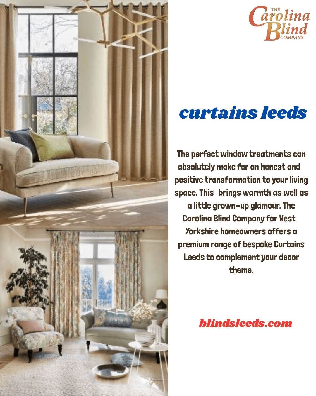 curtains leeds The perfect window treatments can absolutely make for an honest and positive transformation to your living space. This brings warmth as well as a little grown-up glamour. Visit: https://blindsleeds.com/curtains-leeds/ by Blindsleeds