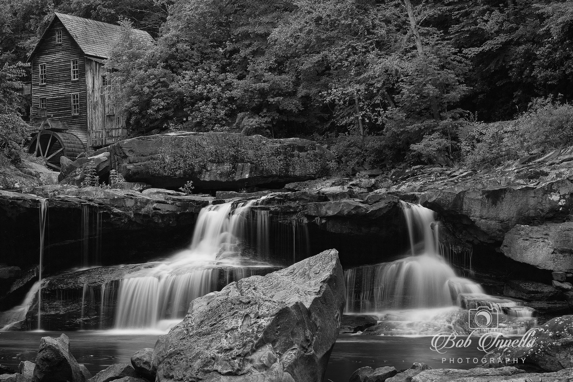 Glade Creek Grist Mill Grist Mill in Babcock State Park, West Virginia by Buckmaster