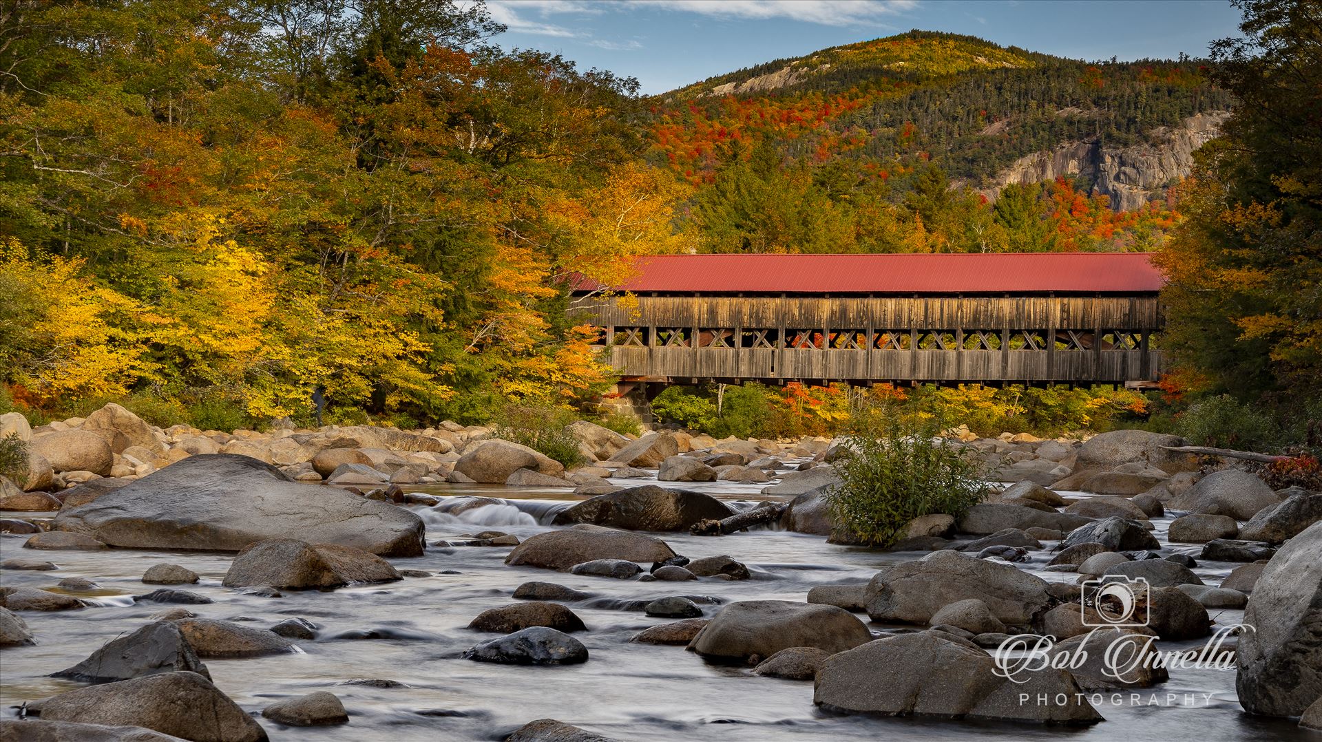 Albany Covered Bridge Over the Swift River, Albany, NH  by Buckmaster