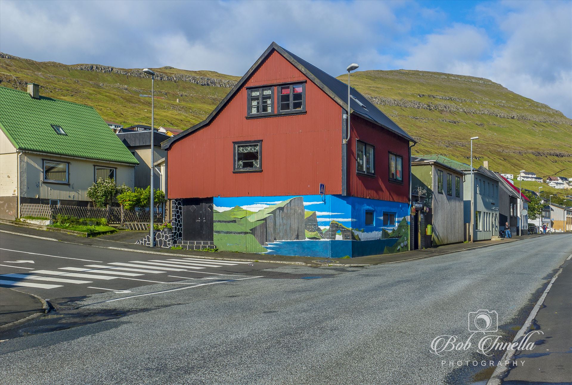 Building In Klaksvik, Faroe Islands  by Buckmaster