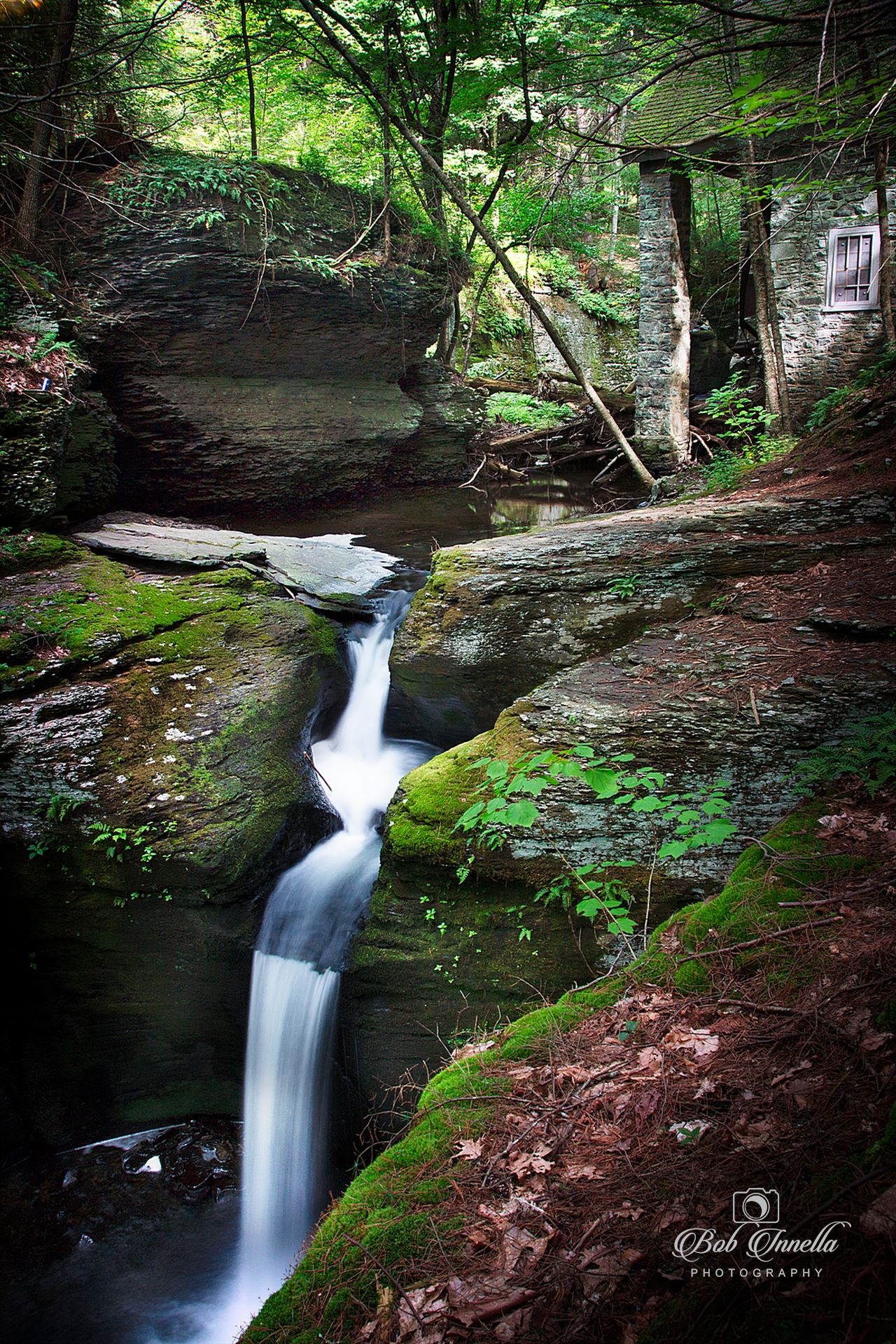 Adams Falls Mill Old Grist Mill On Adams Creek, Dingmans, Pa by Buckmaster