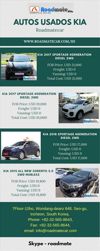 Si estas buscando vehiculos usados coreanos, roadmatecar.com posee una colección inigualable de automóviles de diversas marcas y modelos.