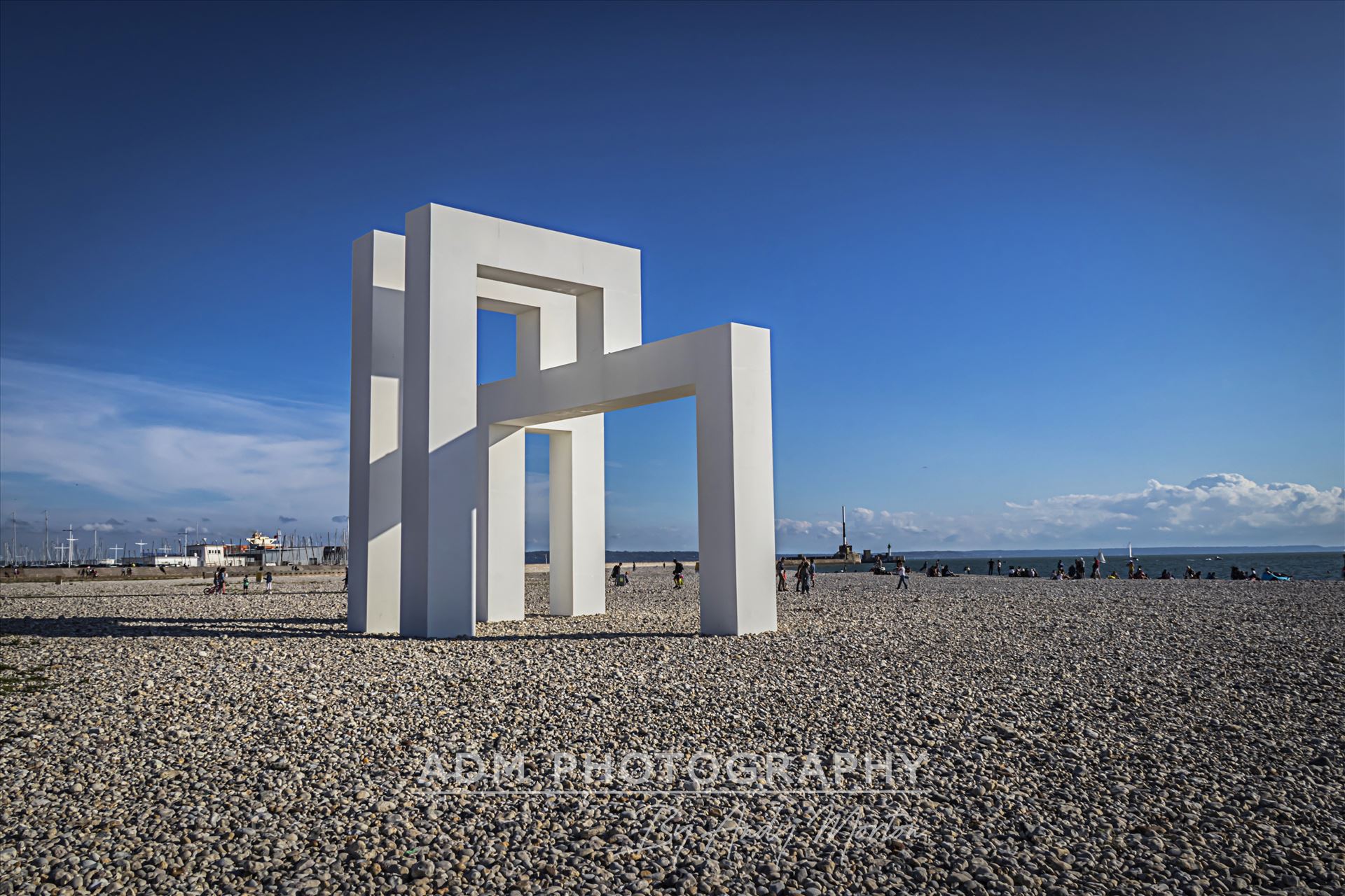 Structure On The Beach In Le Havre, France The Beach In Le Havre, France by Andy Morton Photography