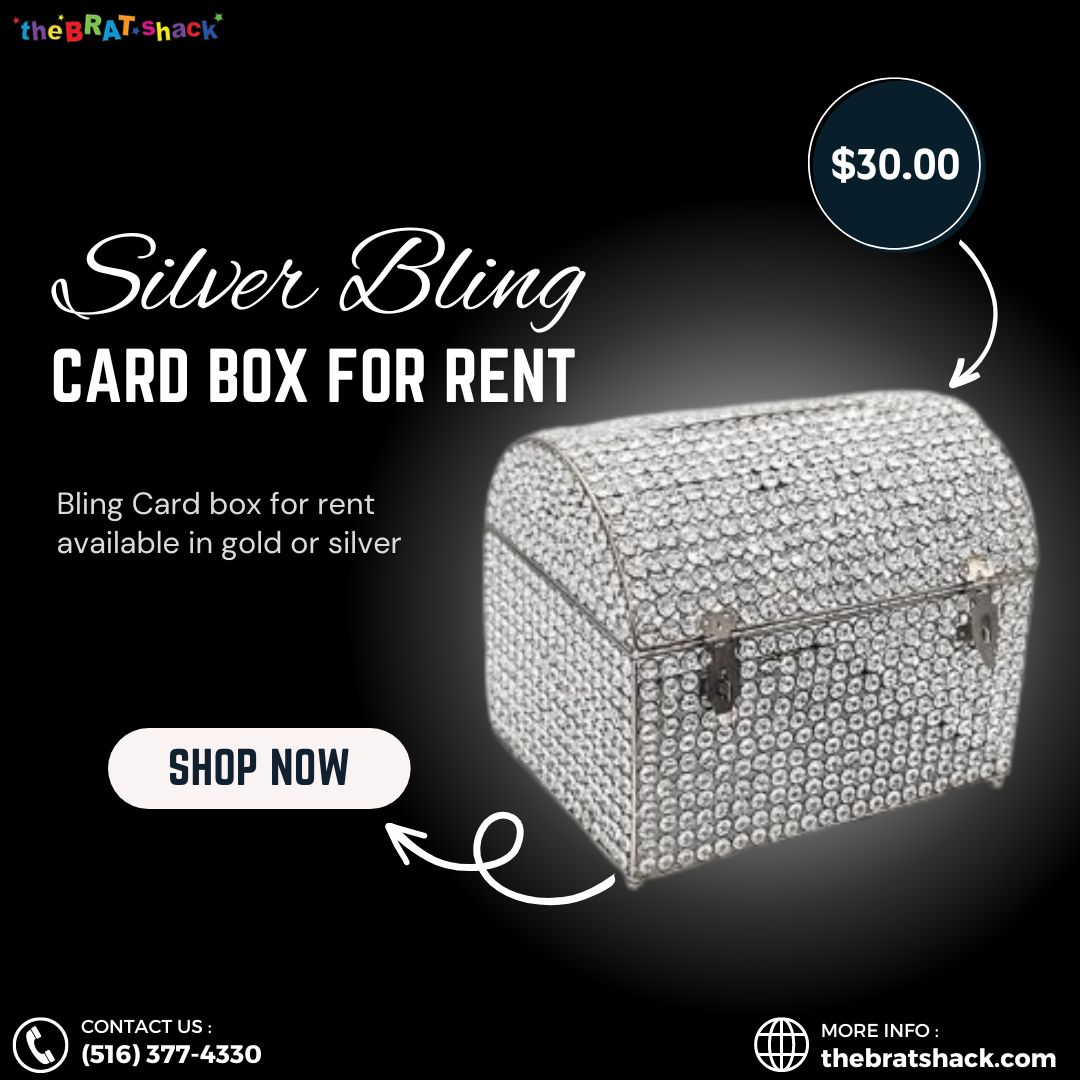 Silver Bling Card Box for Rent.jpg  by thebratshack