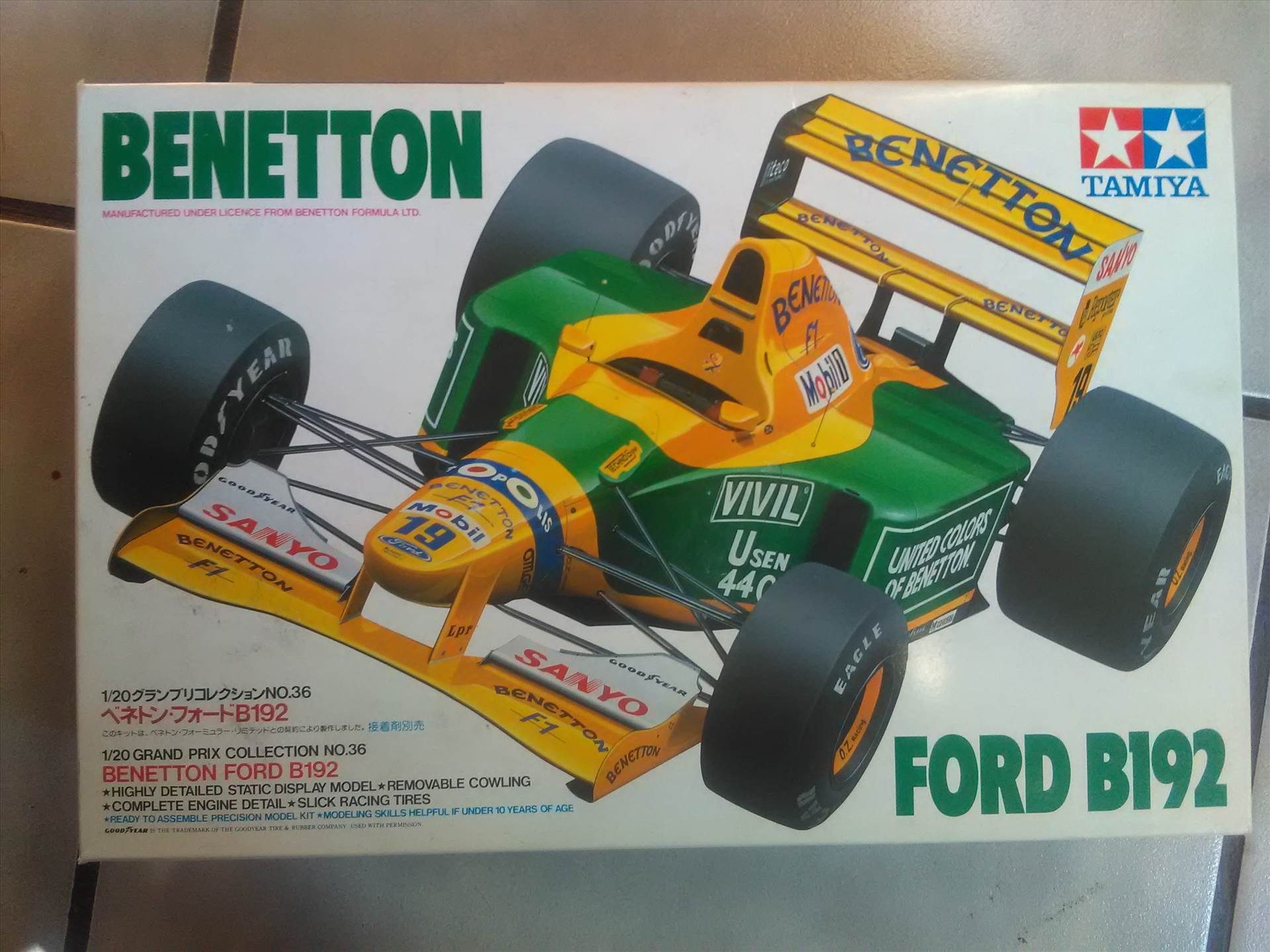 #9 TAMIYA Bausatz Nr 20021 Formel 1 BENETTON Ford B188 im Maßstab 1/20 