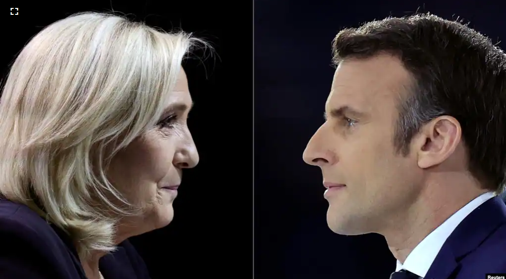 2022-04-24_225141.png یکشنبه ۴ اردیبهشت ۱۴۰۱ ایران ۲۲:۵۰ 
مکرون یا لوپن؟ فرانسه مهمان بعدی الیزه را انتخاب می‌کند by mohsen dehbashi