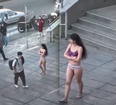 2024-11-06_231235.png - آهو دریایی همان دانشجو دختر دانشگاه علوم و تحقیقات بود \r\nدر تصاویر دیگر او با لباس زیر با خونسردی در حال قدم زدن در محوطه \r\nدانشگاه است. ‌\r\nنمونه دیگر از طوفان درایران