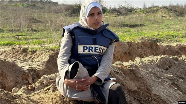 be6cdab0-7402-4b58-30bc-08ddd95ee523_cx0_cy29_cw0_w1023_r1_s_1_11zon.jpg - سه شنبه ۱۸ آذر ۱۴۰۴ تهران ۱۳:۳۱ \r\nگزارشگران بدون مرز: نیمی از خبرنگاران کشته‌شده در ۲۰۲۵ در خاورمیانه جان باختند\r\nمریم ابو دقه، خبرنگار فلسطینی که در نواز غزه جان باخت