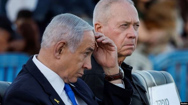 0449bfe7-055d-4503-85fd-251824dcdbdf_cx0_cy5_cw0_w1023_r1_s_1_11zon.jpg - چهارشنبه ۱۶ آبان ۱۴۰۳ تهران ۱۵:۳۳\r\n۱۵/آبان/۱۴۰۳\r\nبنیامین نتانیاهو وزیر دفاع اسرائیل را از مقام خود برکنار کرد\r\nیوآو گالانت (راست)، وزیر دفاع برکنار شده اسرائیل در کنار بنیامین نتانیاهو، نخست‌وزیر