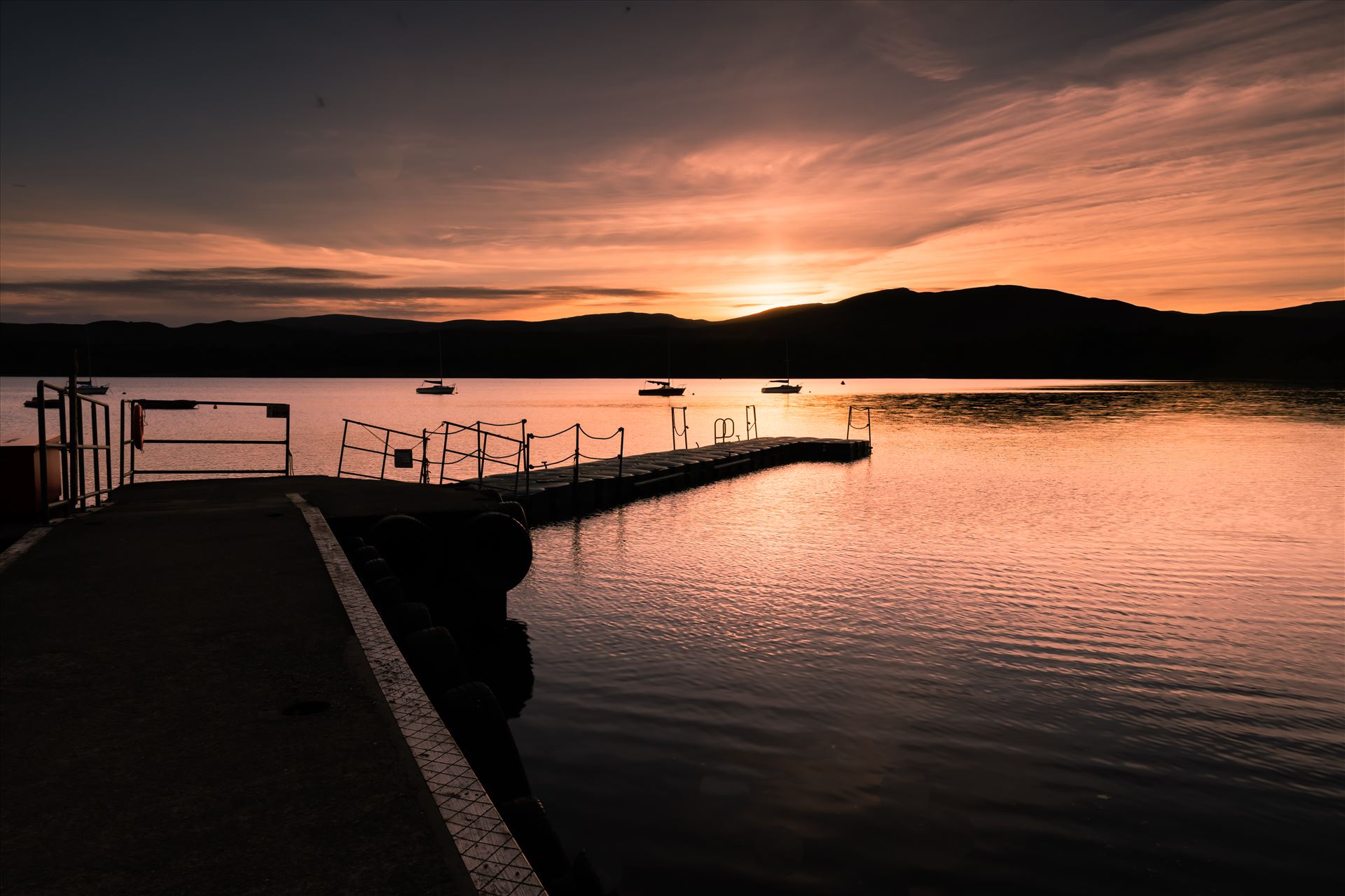 Sunset at Loch Insh, nr Aviemore  by philreay
