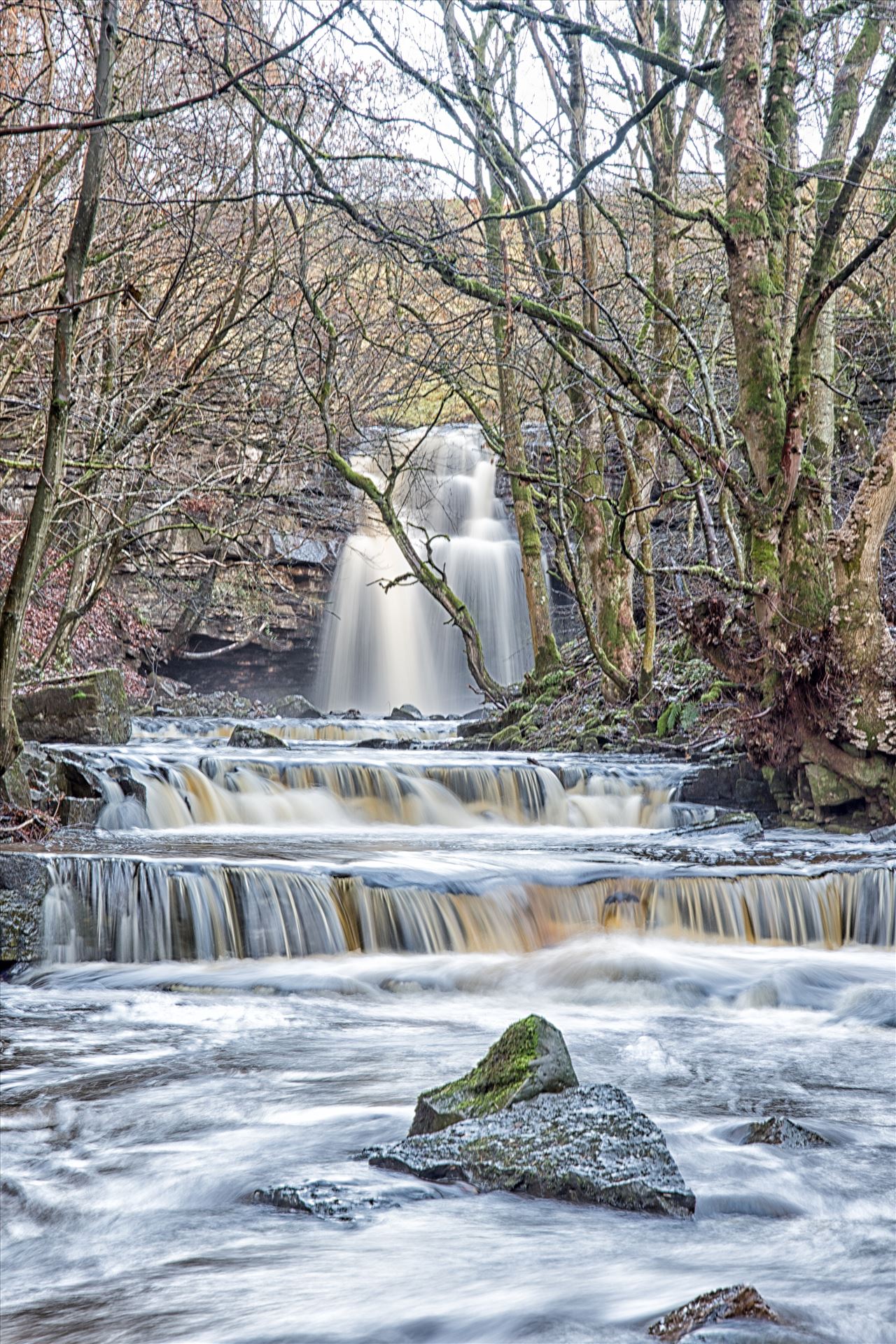 Summerhill Force Summerhill Force is a picturesque waterfall in a wooded glade near Bowlees in Upper Teesdale. by philreay