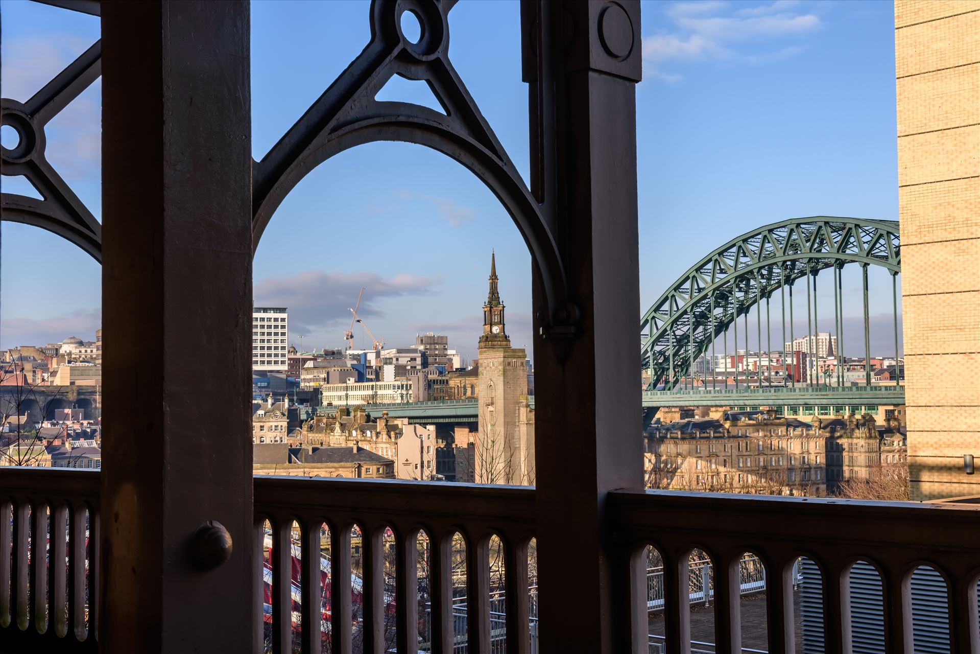 Bridges Looking across to the Tyne Bridge from the High Level Bridge. by philreay
