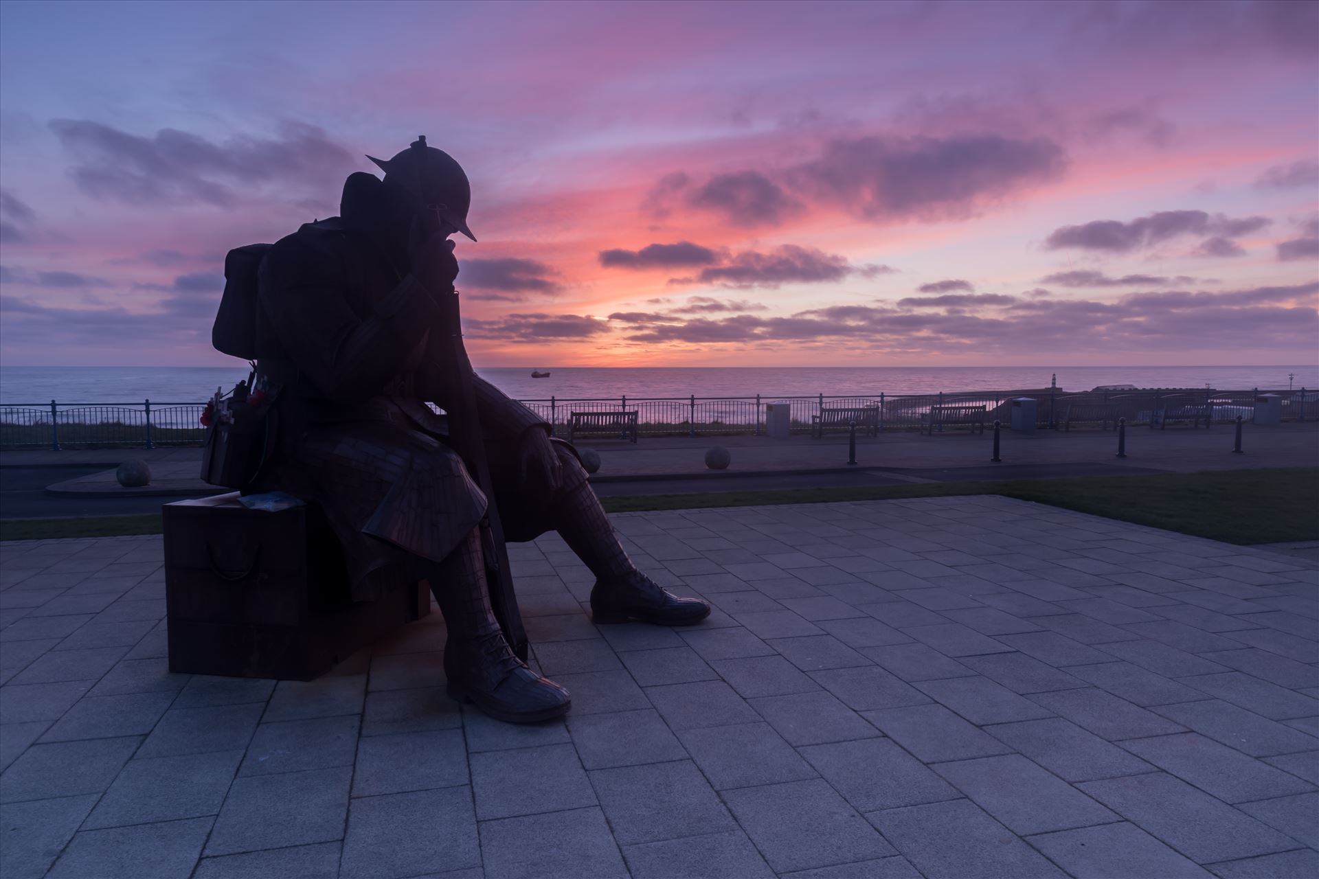 Mission 1101 `Tommy` The steel statue, by local artist Ray Lonsdale, was so popular that people in Seaham began a campaign to buy it.
The piece, called 1101 but know locally as Tommy, was inspired by World War One and is named to reflect the first minute of peace. by philreay