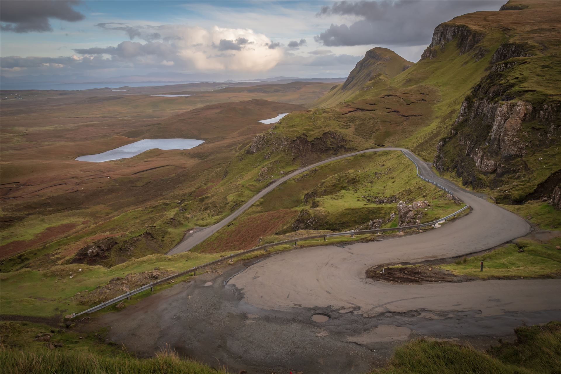 The Quiraing (4) The Quiraing is a landslip on the northernmost summit of the Trotternish on the Isle of Skye. The whole of the Trotternish Ridge escarpment was formed by a great series of landslips, the Quiraing is the only part of the slip still moving. by philreay