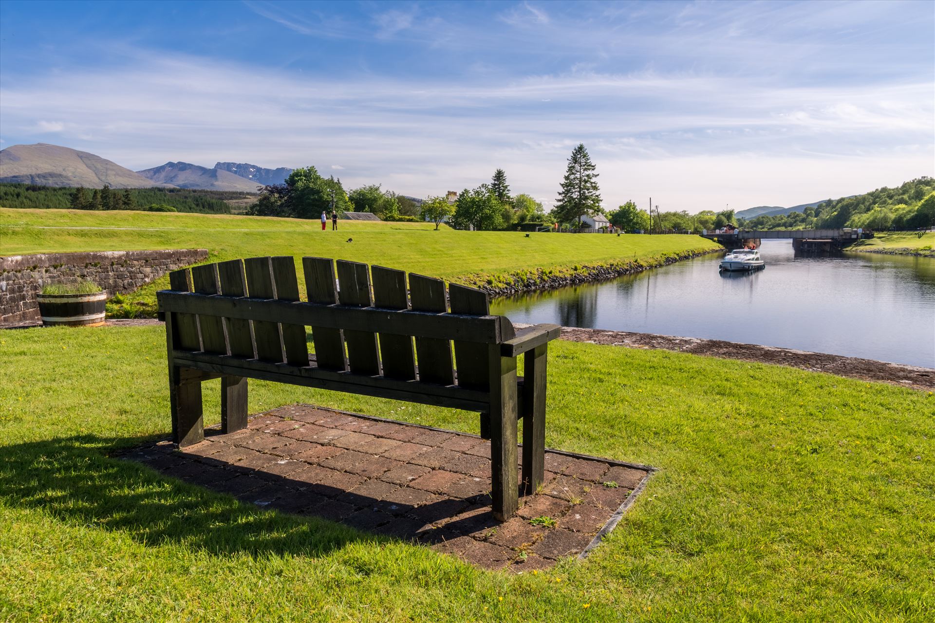 A seat with a view Overlooking the Caladonian canal at Kytra Locks, the seat provides stunning views towards Ben Nevis by philreay