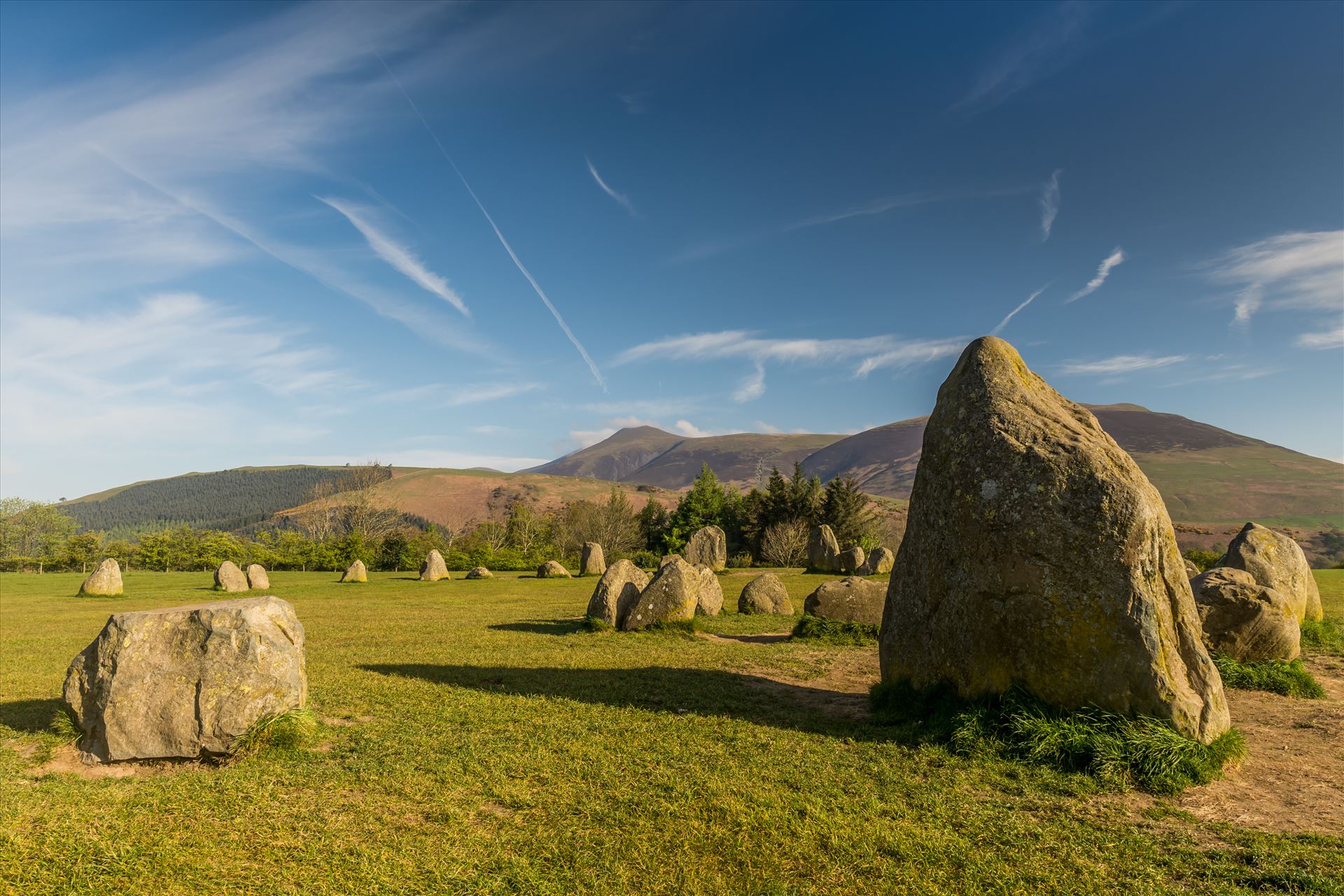 Castlerigg stone circle One of around 1,300 stone circles in the British Isles, it was constructed as a part of a megalithic tradition that lasted from 3,300 to 900 BC, during the Late Neolithic and Early Bronze Ages. The stone circle is situated nr Keswick by philreay