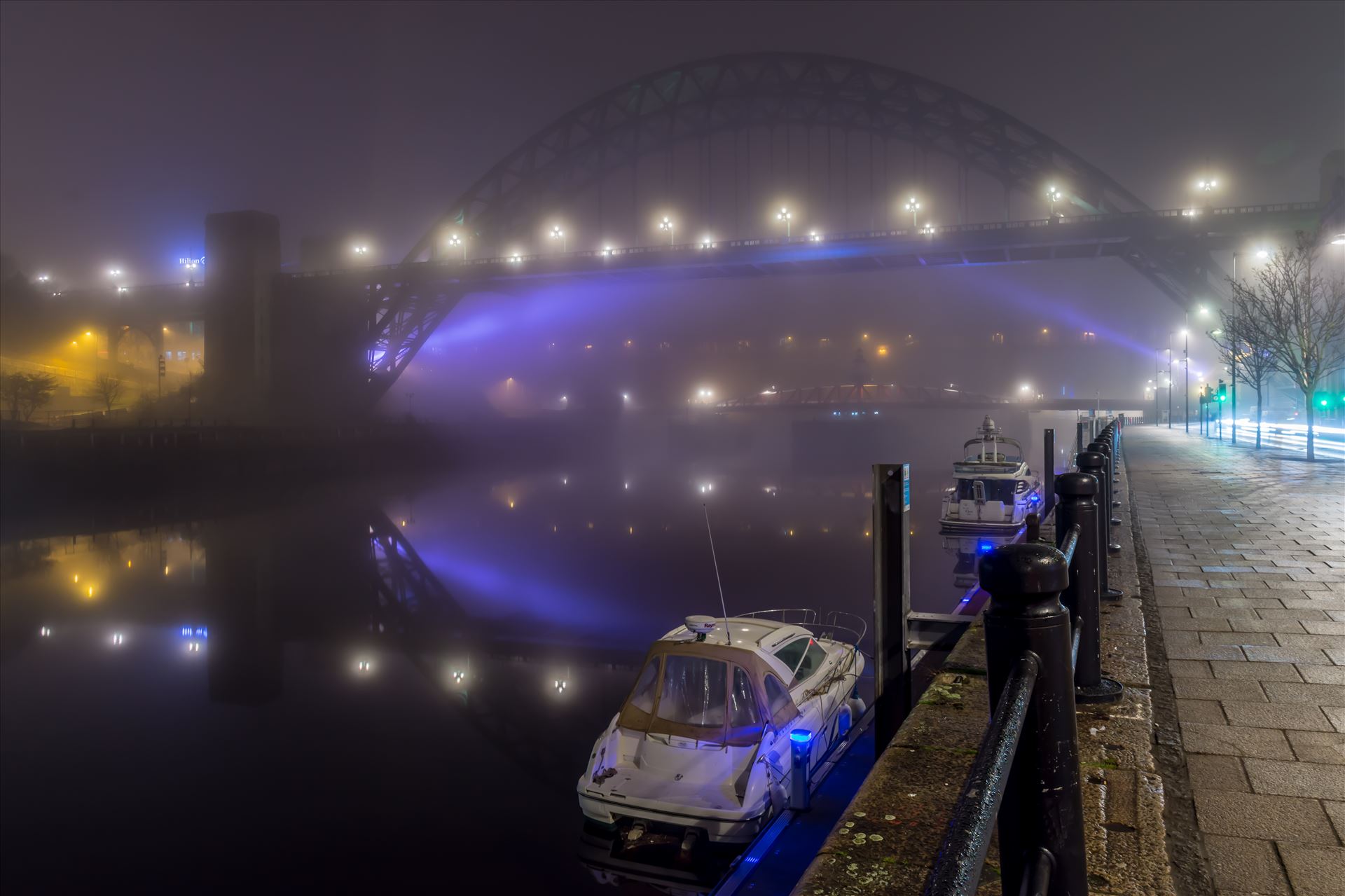 Fog on the Tyne 3 Shot on the quayside at Newcastle early one foggy morning by philreay