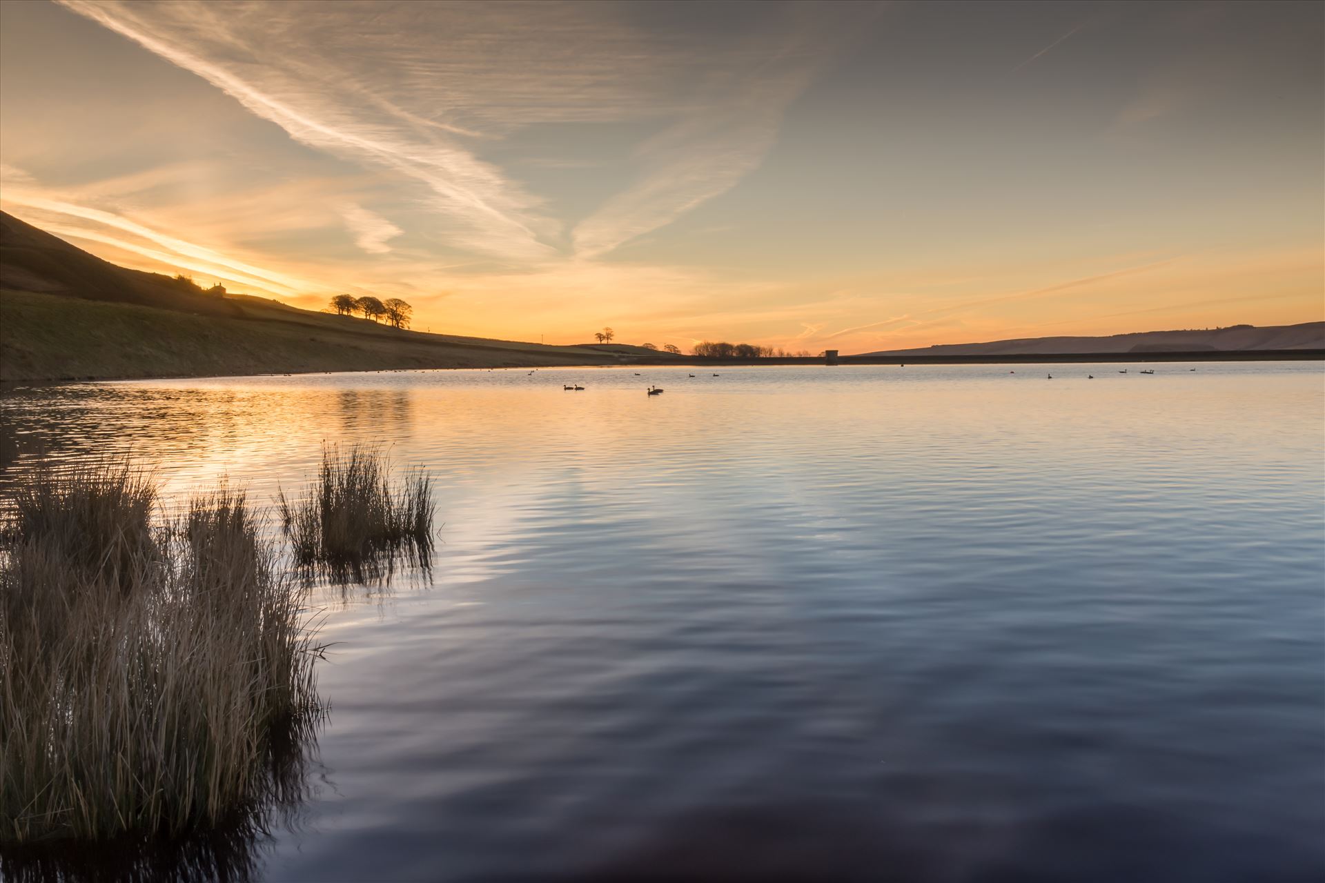 Embsay Reservoir at sunrise Embsay Reservoir is located above the village of Embsay, near Skipton in the Yorkshire Dales in North Yorkshire. by philreay
