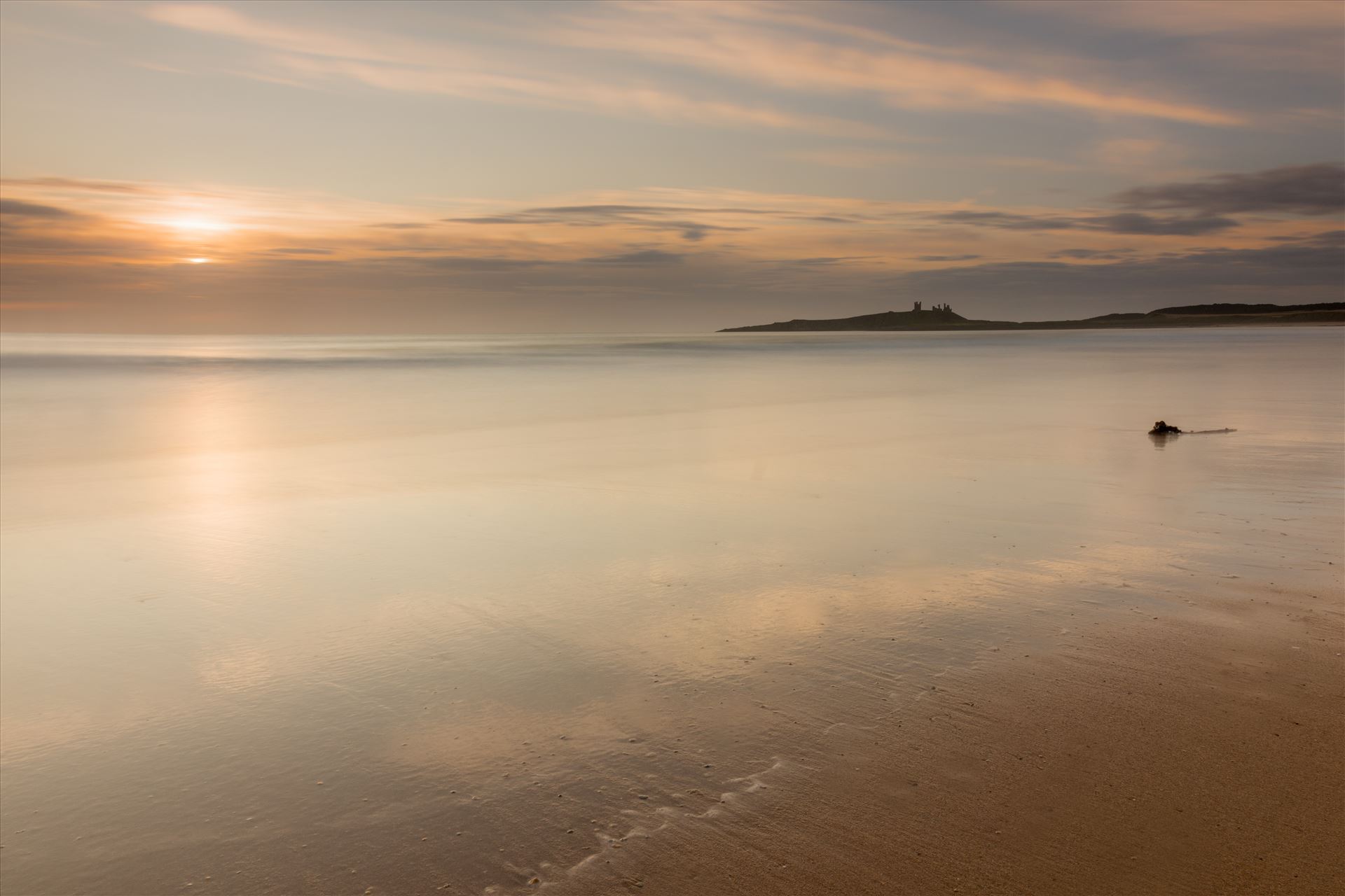Sunrise at Embleton Bay, Northumberland. (also in black & white) Embleton Bay is a bay on the North Sea, located to the east of the village of Embleton, Northumberland, England. It lies just to the south of Newton-by-the-Sea and north of Craster by philreay