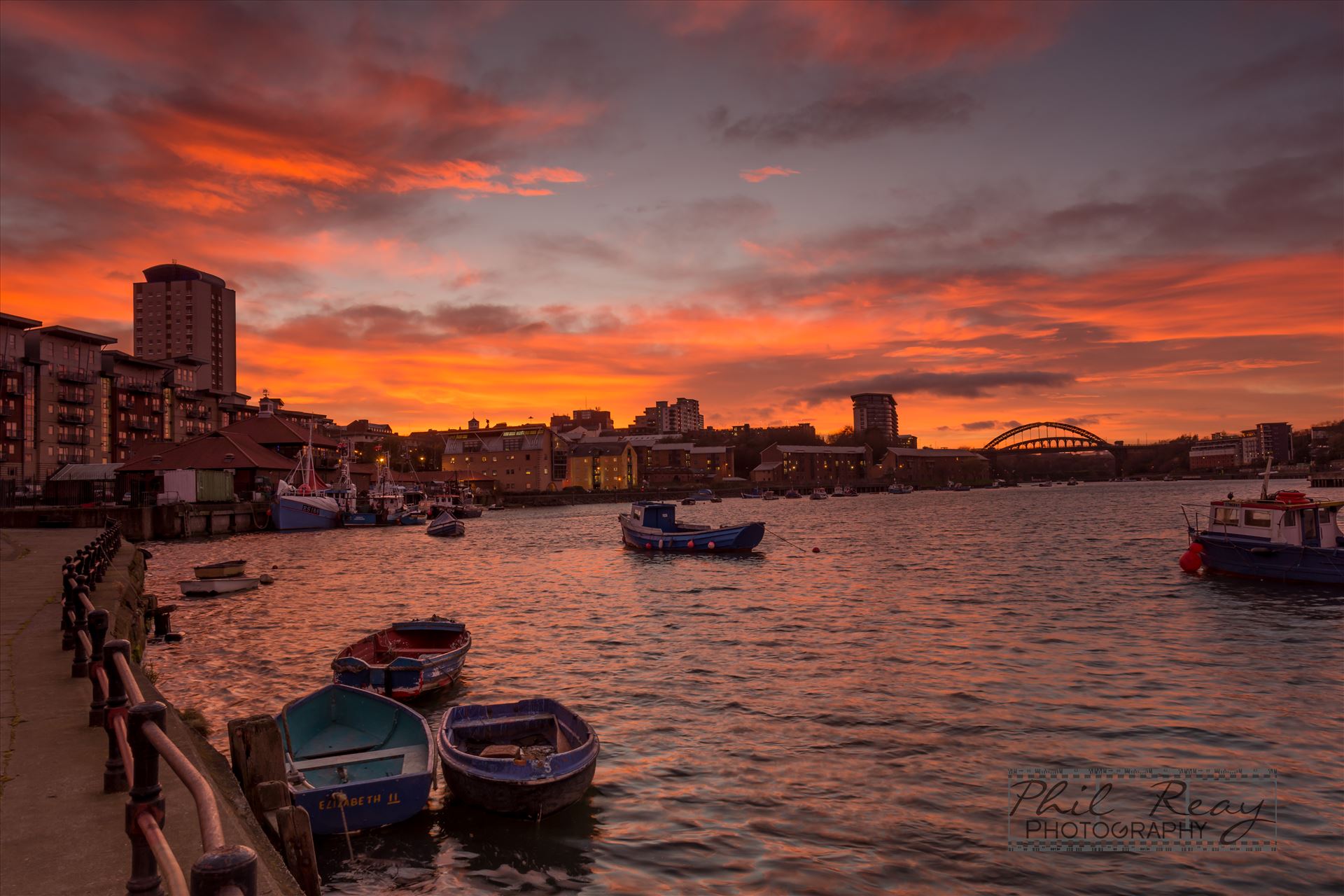 Sky on Fire A fabulous sunset at Sunderland Fish Quay by philreay