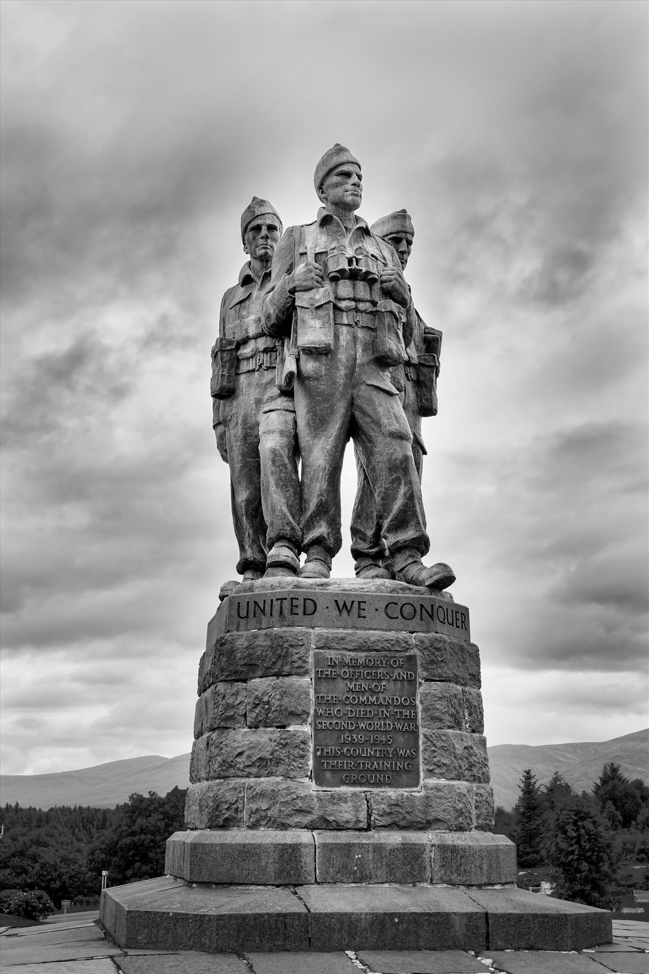 Commando memorial The Commando Memorial is a Category A listed monument in Scotland, dedicated to the men of the original British Commando Forces raised during World War II. Situated around a mile from Spean Bridge village by philreay