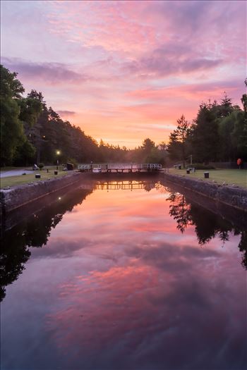 Sunrise at Kytra lock, Caladonian Canal - 