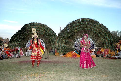 Festivals- Holi and Elephant Festival (Jaipur) Rajasthani folk artist performing as Radha-Krishana Leela at Holi and Elephant Festival at jaipur, Rajasthan (India).
. by Anil